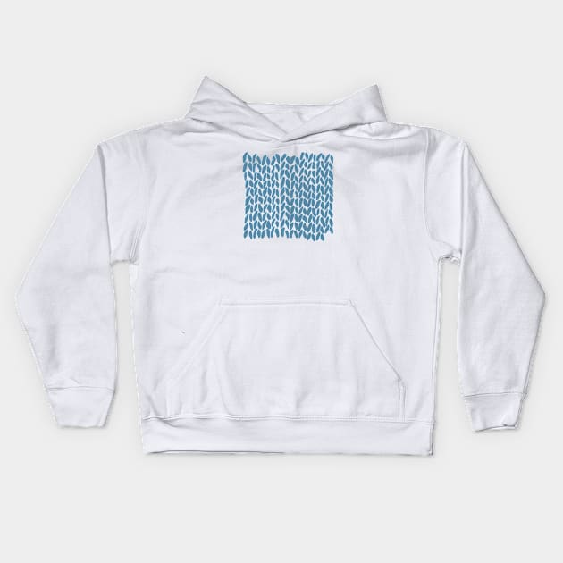 Half Knit Blue Kids Hoodie by ProjectM